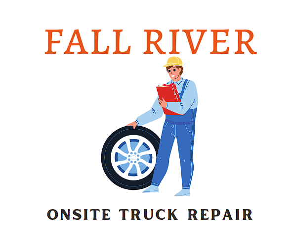 this image shows fall river onsite truck repair logo
